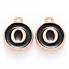 Golden Plated Alloy Charms X-ENAM-S118-02O-1