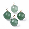Natural Mixed Gemstone & Glass Charms G-N332-024-3