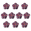 10Pcs Transparent Handmade Bumpy Lampwork Beads LAMP-TADJ0001-48A-2
