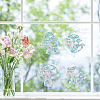 16 Sheets 4 Styles Waterproof PVC Colored Laser Stained Window Film Adhesive Static Stickers DIY-WH0314-066-7