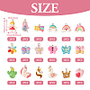  36Pcs 18 Styles Opaque & Transparent Resin Pendants RESI-TA0001-99-3