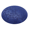 Imitation Hemp Round Fascinator Hat Base for Millinery AJEW-WH0472-45C-01-1