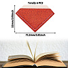 Glitter Imitation Leather Book Corner Protectors AJEW-TAC0038-03B-3