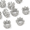 SHEGRACE Brass Micro Pave Clear Cubic Zirconia European Beads XGRQ4G919-685P-1