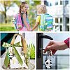5Pcs 5 Style Silicone Panda Keychain KEYC-NB0001-19-6