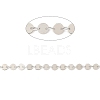 Anti-Tarnish Rhodium Plated 925 Sterling Silver Flat Round Link Chains STER-NH0001-27B-P-2