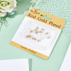 10Pcs Brass Stud Earring Findings KK-BBC0017-63-6