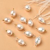 12Pcs 2 Colors Natural Pearl Potato Charms FIND-YW0004-33-2