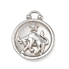 12 Constellations 304 Stainless Steel Pendants STAS-F354-01P-10-1