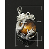Natural Tiger Eye Pendants X-G-Q732-3-1