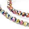 Electroplate Glass Bead Strands EGLA-R042-4mm-04-3