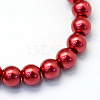 Baking Paint Pearlized Glass Pearl Round Bead Strands HY-Q003-6mm-51-2