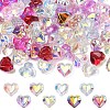 80Pcs 8 Colors Electroplate Transparent Glass Beads EGLA-YW0005-66-1