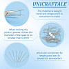400Pcs 2 Colors 304 Stainless Steel Flat Head Pins STAS-UN0055-19-5
