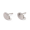 Non-Tarnish 201 Stainless Steel Stud Earring Findings STAS-G266-15P-1