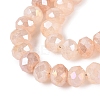 Electroplate Crackle Imitation Jade Glass Beads Strands LS-EGLA-Q131-02B-07-3