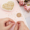 400Pcs 8 Styles Rondelle Brass Crimp Beads KK-NB0003-83-9
