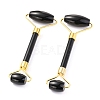 Natural Obsidian Brass Face Massager MRMJ-G009-53G-1