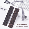 2Pcs 2 Style Blackwood Bookmarks AJEW-PH0001-76-WH-3