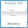 200Pcs PE Makeup Brush Protector Reusable Expandable Mesh Cover MRMJ-GF0001-51C-2