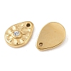 304 Stainless Steel Charms STAS-L022-543G-2
