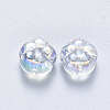 Transparent Spray Painted Glass Beads GLAA-S190-002C-01-2