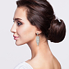 ANATTASOUL 8 Pairs 8 Style Crystal Rhinestone Dangle Stud Earrings EJEW-AN0003-13-5