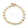 Brass Bar Link Chain Bracelets X-BJEW-JB06004-1