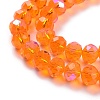 Electroplate Glass Beads Strands EGLA-A034-T8mm-L07-3