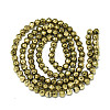 Electroplate Non-magnetic Synthetic Hematite Beads Strands X-G-S352-44A-01-2