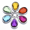 UV Plating Acrylic Pendants OACR-T005-84P-2