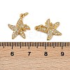 Brass Micro Pave Cubic Zirconia Pendants KK-I358-065G-01-3