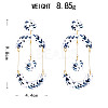 Acrylic Dangle Stud Earrings WG668A6-03-1