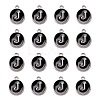 Platinum Plated Alloy Charms LS-ENAM-S118-02J-P-2