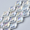 Electroplate Glass Beads Strands EGLA-N008-009-A01-1
