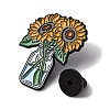Sunflower Enamel Pins JEWB-P050-03B-EB-3