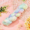 1 Skein 80% Wool 20% Acrylic Fiber Rainbow Segment Dyed Yarn OCOR-TA0003-02D-7