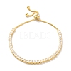 Clear Cubic Zirconia Tennis Bracelet with Box Chains BJEW-B058-02-1