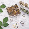 Craftdady 250Pcs 5 Colors Alloy Linking Rings FIND-CD0001-11-6