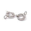 Non-Tarnish 201 Stainless Steel Spring Ring Clasps STAS-J401-LD022-8-2