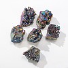 Irregular Natural Colorful Rainbow Quartz Crystal Cluster Crystal Incense Holder PW23030609484-1