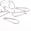 Brass Hoop Earrings Findings Kidney Ear Wires EC221-3