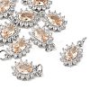 SHEGRACE Brass Micro Pave Cubic Zirconia Pendants XGRQ2O263-446A-P-1