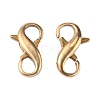 Brass Double Opening Lobster Claw Clasps KK-WH0043-10A-1