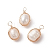 Natural Cultured Freshwater Pearl Pendants PALLOY-JF01979-02-1