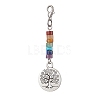 Alloy Tree of Life Pendant Decorations HJEW-JM02062-3