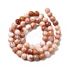 Natural Pink Agate Beads Strands G-K350-C02-6mm-3