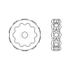Preciosa&reg MAXIMA Crystal Multi-Stones Settings Y-PRC-MA8-00030-P-2