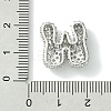 Rack Plating Brass Clear Cubic Zirconia Pendants KK-S378-01P-W-3