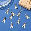SHEGRACE Brass Micro Pave Clear Cubic Zirconia Pendants XGRQ5F521-809G-4